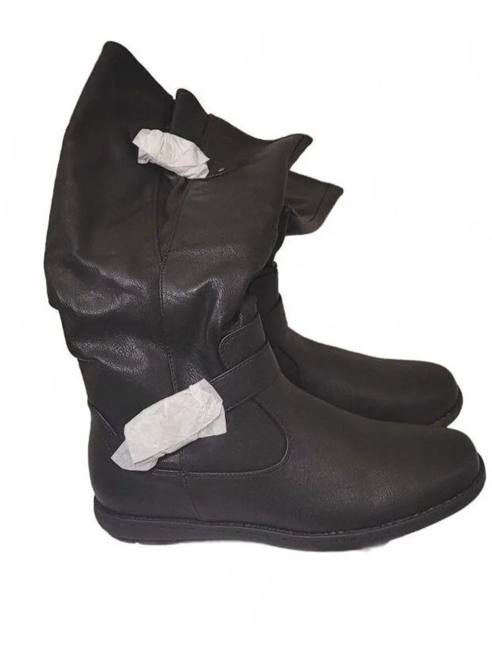 Dream Pairs Black Faux Fur-Lined Knee High Women's Winter Boots Tall Boots US 10